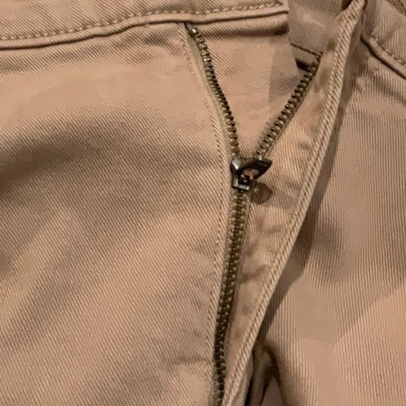 Woman Lands End Mid-Rise Slim Straight Leg Colored Denim Jeans in French Walnut - Picture 14 of 14